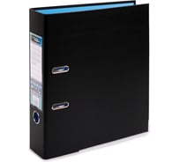 Папка-регистратор Expert Complete Trend 10 шт., PVC, 2-х стороннее покрытие, металл. уголки, 75 мм, A4, арочный механизм, BLACK&COLOR черный/голубой ЕС100262108 721995
