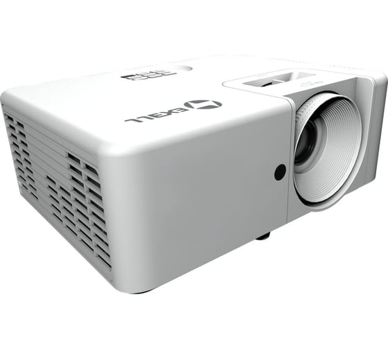 Проектор EXELLTECH Exell технология DLP, 4100 Lm, XGA (1024x768), Laser, 3 500 000:1, проекционное отношение 1.94-2.16:1, динамик 15 Вт EXD102Z 109493