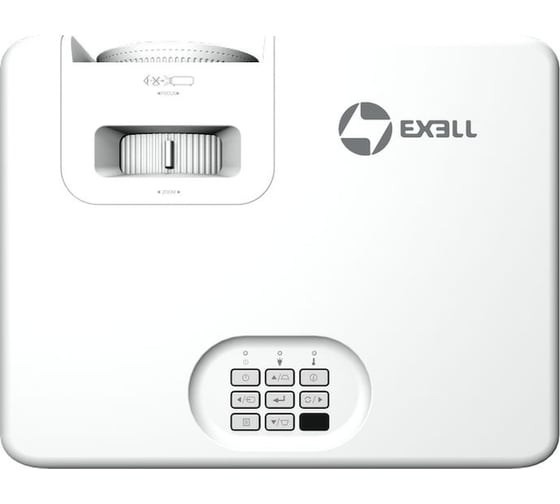 Проектор EXELLTECH Exell технология DLP, 4000 Lm, FullHD (1920x1080), Laser, 3 500 000:1, проекционное отношение 1.48-1.62:1, динамик 15 Вт EXD306Z 109494