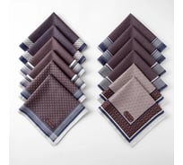 Мужские носовые платки Этель Серджио 30x30 см, 12 шт., фиолетовый, МИКС 5073431