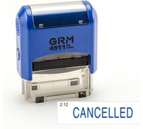 Стандартный штамп GRM 4911 p3 «2.12 cancelled» 110491300-212