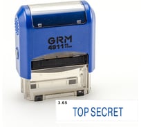 Стандартный штамп GRM 4911 p3 «3.65 top secret» 110491300-365