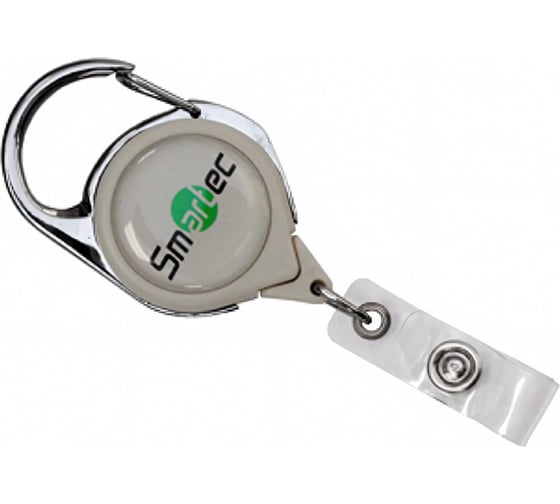 Ретрактор с карабином Smartec ST-AC203RT-GR серый smkd0421