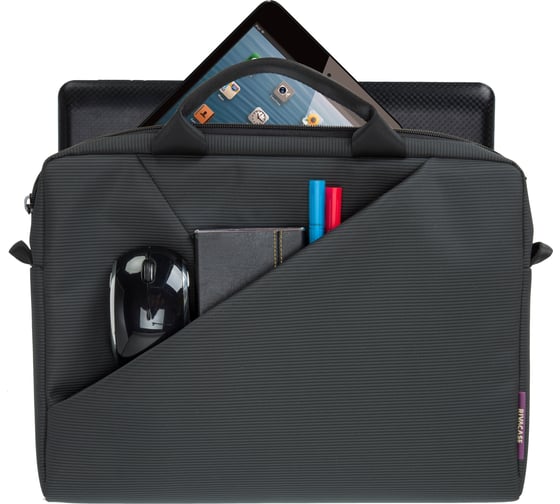 Сумка для ноутбука и документов RIVACASE Laptop bag grey, 13.3" 8720