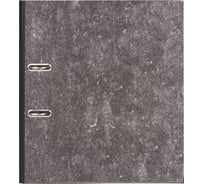 Папка-регистратор ОФИСМАГ БИЗНЕСМЕНЮ, усиленный корешок, мраморное покрытие, 80 мм, с уголком, черная 227529