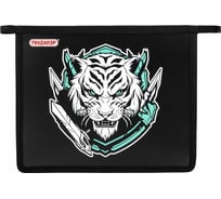 Папка Пифагор для тетрадей А5, 1 отделение, пластик, на молнии, White tiger, 272195