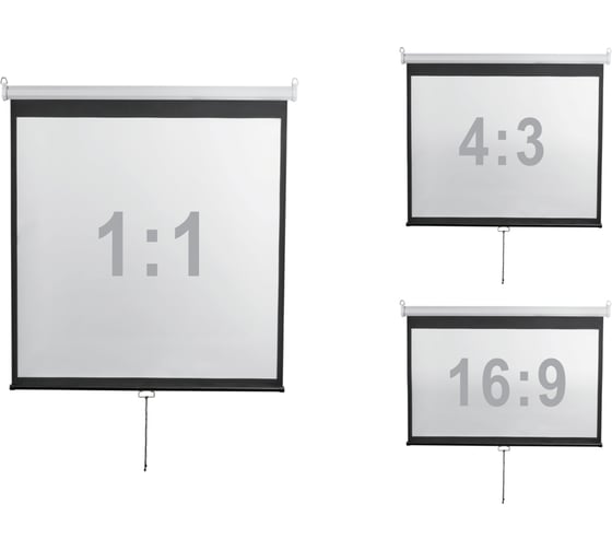 Настенный экран Digis DSOD-16907 Optimal-D, формат 16:9, 135", 308x177, рабочая поверхность 300x168 MW 64263 064263 1