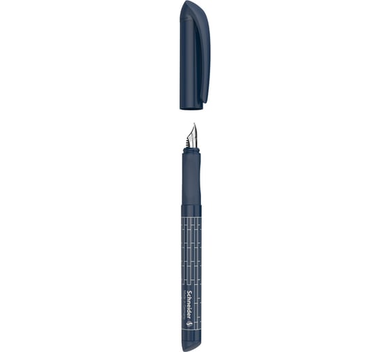Ручка перьевая Schneider Easy navy синяя, 1 картридж, грип, темно-синий 162058