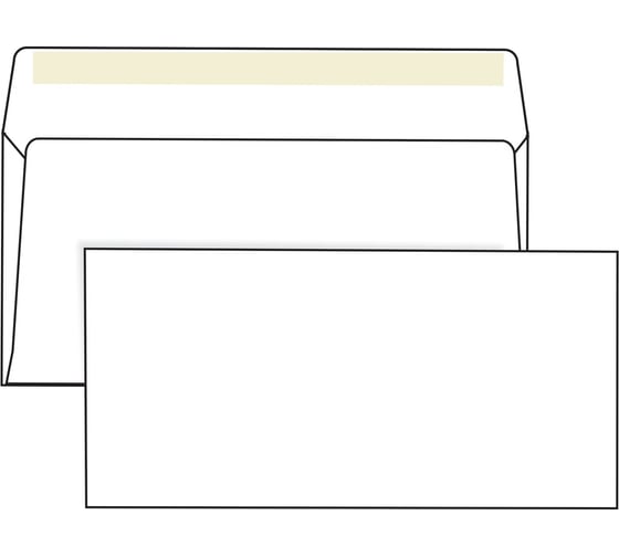 Конверты ОФИСМАГ Е65 (110x220 мм), клей, 80 г/м2, КОМПЛЕКТ 1000 шт 124392 1