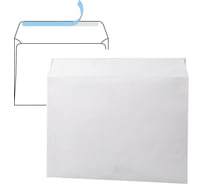 Конверты ОФИСМАГ С4 (229x324 мм), отрывная лента, 100 г/м2, КОМПЛЕКТ 500 шт., внутренняя запечатка, С4НКРс 112182