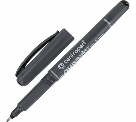 Маркер перманентный для любой гладкой поверхности ОФИСМАГ ЧЕРНЫЙ CENTROPEN "OHP", 0,6 мм, 2636, 6 2636 0112 151113