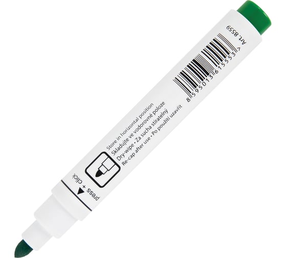 Маркер стираемый для белой доски ОФИСМАГ ЗЕЛЕНЫЙ, CENTROPEN "Dry-Wipe", 2,5 мм, 8559, 5 8559 0110 151112