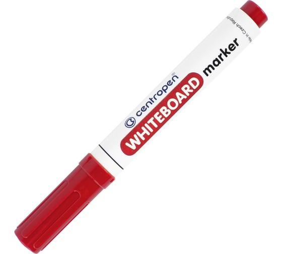 Маркер стираемый для белой доски ОФИСМАГ КРАСНЫЙ, CENTROPEN "Dry-Wipe", 2,5 мм, 8559, 5 8559 0104 151108