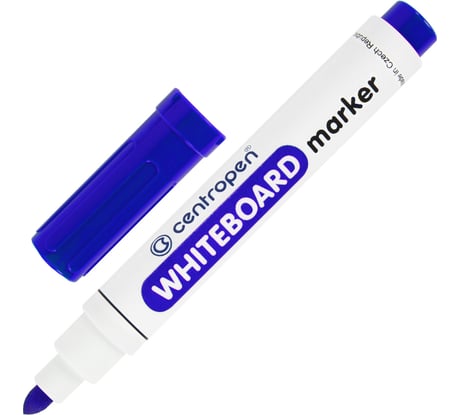 Маркер стираемый для белой доски ОФИСМАГ СИНИЙ, CENTROPEN "Dry-Wipe", 2,5 мм, 8559, 5 8559 0117 151107