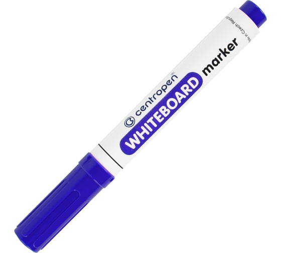 Маркер стираемый для белой доски ОФИСМАГ СИНИЙ, CENTROPEN "Dry-Wipe", 2,5 мм, 8559, 5 8559 0117 151107