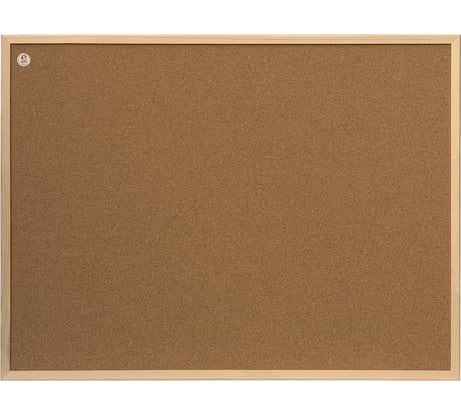 Доска пробковая для объявлений ОФИСМАГ 80x60 см, деревянная рамка, 2x3 ECO, (Польша), TC86/C 236527