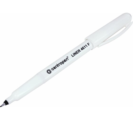 Ручка капиллярная (линер) ОФИСМАГ ЧЕРНАЯ CENTROPEN "Liner", трехгранная, линия письма 0,3 мм, 4611, 2 4611 0112 142292