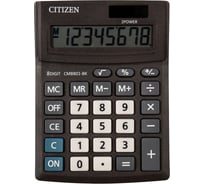 Калькулятор настольный CITIZEN BUSINESS LINE CMB801BK, МАЛЫЙ (137x102 мм), 8 разрядов, двойное питание ОФИСМАГ 250431 34667437
