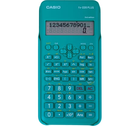 Калькулятор инженерный CASIO FX-220PLUS-2-S (155x78 мм), 181 функция, питание от батареи, сертифицирован для ЕГЭ, FX-220PLUS-2-S- ОФИСМАГ 250393