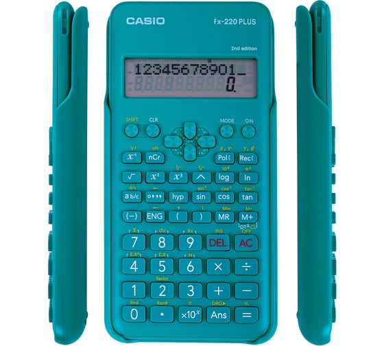Калькулятор инженерный CASIO FX-220PLUS-2-S (155x78 мм), 181 функция, питание от батареи, сертифицирован для ЕГЭ, FX-220PLUS-2-S- ОФИСМАГ 250393