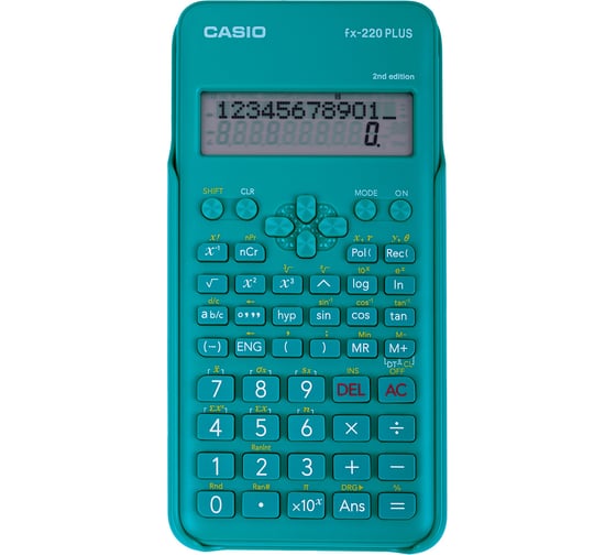 Калькулятор инженерный CASIO FX-220PLUS-2-S (155x78 мм), 181 функция, питание от батареи, сертифицирован для ЕГЭ, FX-220PLUS-2-S- ОФИСМАГ 250393