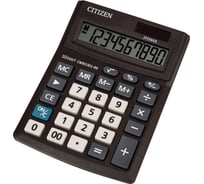 Калькулятор настольный CITIZEN BUSINESS LINE CMB1001BK, МАЛЫЙ (136x100 мм), 10 разрядов, двойное питание ОФИСМАГ 250432