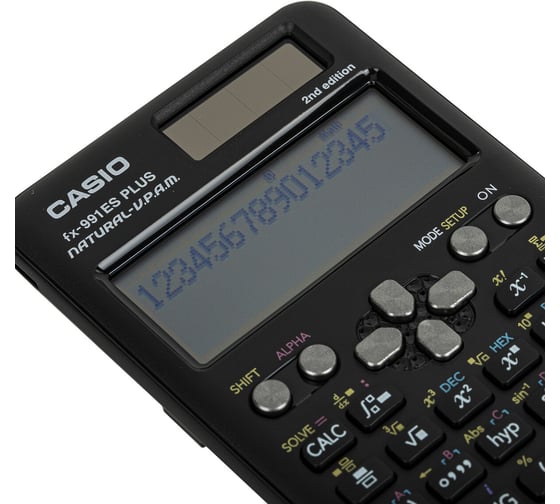 Калькулятор инженерный CASIO FX-991ES PLUS-2 (162x77 мм), 417 функций, двойное питание, сертифицирован для ЕГЭ, FX-991ESPLUS-2S ОФИСМАГ 250395