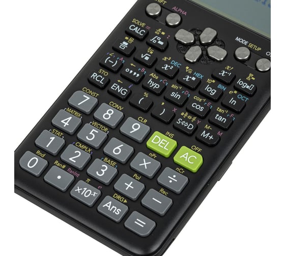 Калькулятор инженерный CASIO FX-991ES PLUS-2 (162x77 мм), 417 функций, двойное питание, сертифицирован для ЕГЭ, FX-991ESPLUS-2S ОФИСМАГ 250395