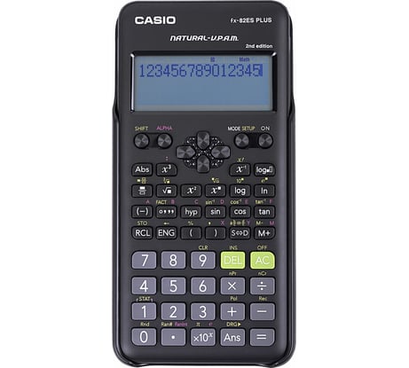 Калькулятор инженерный CASIO FX-82ESPLUS-2-WETD (162x80 мм), 252 функции, батарея, сертифицирован для ЕГЭ, FX-82ESPLUS-2-S ОФИСМАГ 250394