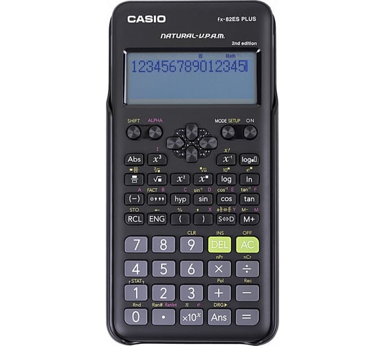 Калькулятор инженерный CASIO FX-82ESPLUS-2-WETD (162x80 мм), 252 функции, батарея, сертифицирован для ЕГЭ, FX-82ESPLUS-2-S ОФИСМАГ 250394 1