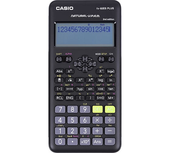 Калькулятор инженерный CASIO FX-82ESPLUS-2-WETD (162x80 мм), 252 функции, батарея, сертифицирован для ЕГЭ, FX-82ESPLUS-2-S ОФИСМАГ 250394