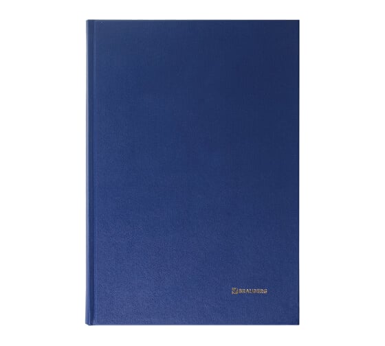 Книга учета BRAUBERG 144л, линия, твердая, А4, 200х290мм 130227