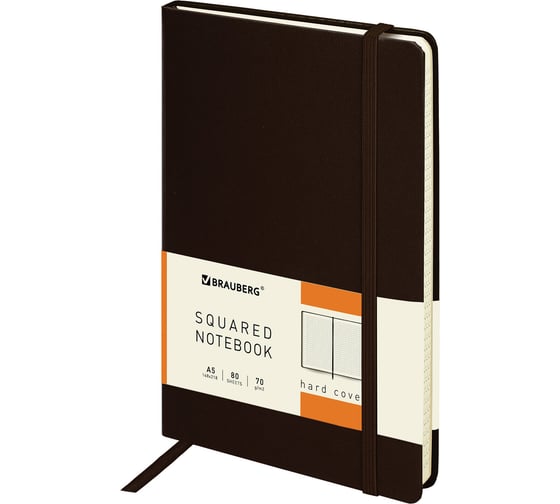 Блокнот BRAUBERG Metropolis А5, 148х218мм, 80л, коричневый 111586