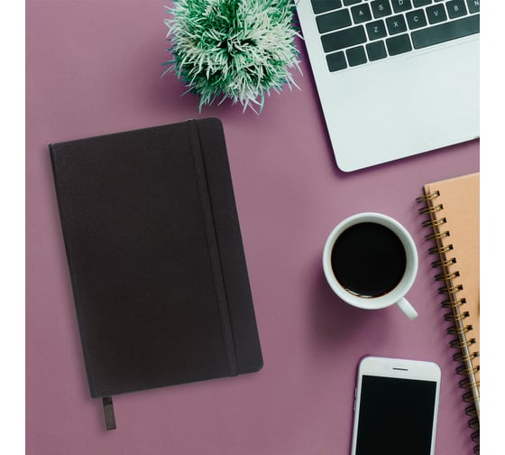 Блокнот BRAUBERG Metropolis А5, 148х218мм, 80л, черный 111585