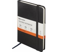 Блокнот BRAUBERG Metropolis МАЛЫЙ ФОРМАТ, 100х150мм, А6, 80л, черный 111589