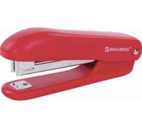 Степлер BRAUBERG SX-19 №10, до 12 листов, с антистеплером, красный 228589