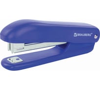 Степлер BRAUBERG SX-19 №10, до 12 листов, с антистеплером, синий 228588