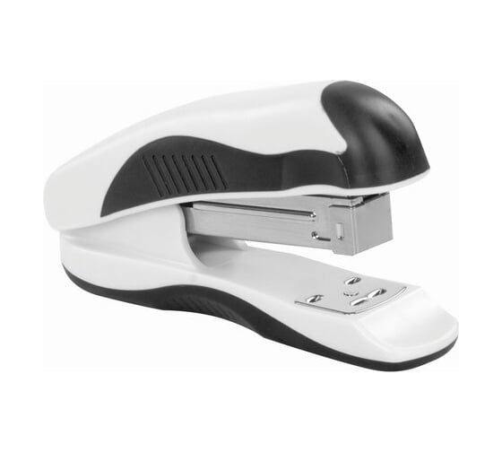 Степлер BRAUBERG JET PRO №24/6 26/6, до 25 листов, бело-черный 228585