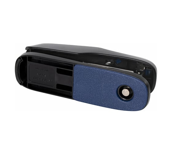 Степлер BRAUBERG Super №24/6 26/6, до 30 листов, черно-синий 229084