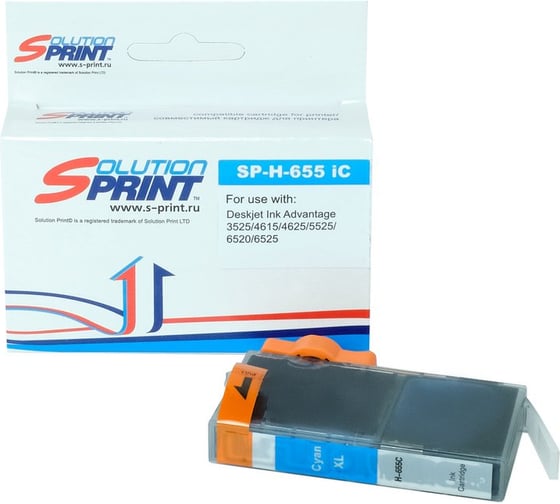 Картридж Solution print Solutionprint SP 655 (CZ110AE) для HP, голубой 111197 1