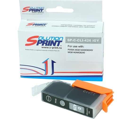 Картридж Solution print Solutionprint SP CLI-426GY (4560B001) для Canon, серый 113357 1