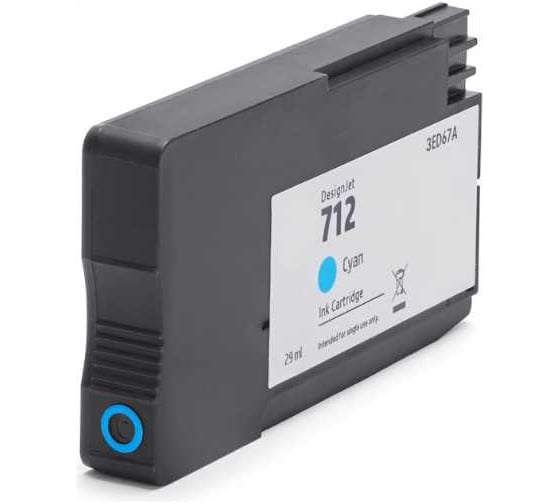 Картридж Solution print Solutionprint SP 712 (3ED67A) для HP, голубой 344578 1