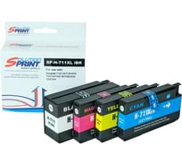 Комплект картриджей Solution print Solutionprint Sprint SP-H-711 iBk CZ129A/ 711 iC CZ130A/ 711 iM CZ131A/ 711 iY CZ132A для HP совместимый 119798/119799/119804/119805