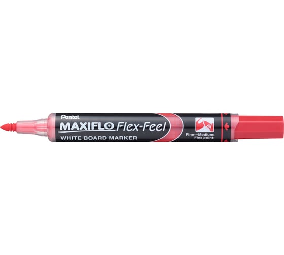 Маркер для досок Pentel Maxiflo красный, 1-5 мм MWL5SBF-B 1