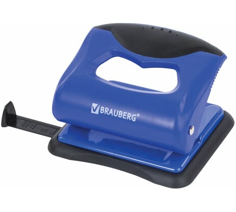 Дырокол BRAUBERG JET PRO до 20 листов, сине-черный 228598
