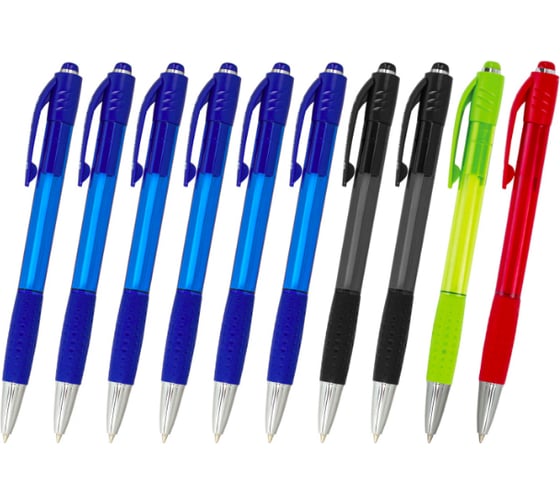 Автоматические шариковые ручки BRAUBERG НАБОР MULTICOLOR SUPER 10 шт 143381