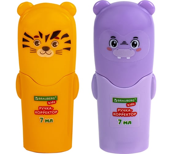 Ручка-корректор BRAUBERG 7 мл, металлический наконечник, корпус ассорти 272493