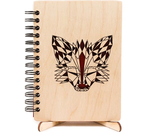 Блокнот Волшебная страна Б.А5 030 с деревянной обложкой А5 Лис 006528 1