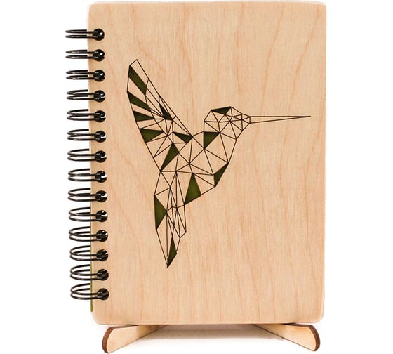 Блокнот Волшебная страна Б.А6 032 с деревянной обложкой А6 Колибри 006531 1