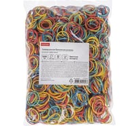 Резинка банковская HATBER цветная диаметр 25 мм, длина 40 мм 083962